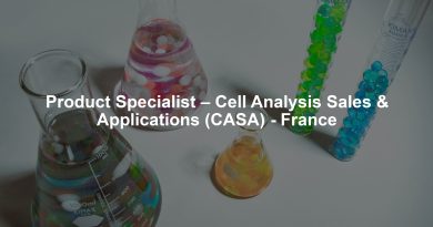 Product Specialist – Cell Analysis Sales & Applications (CASA) - France