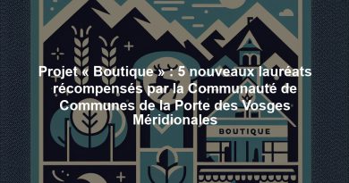 Projet « Boutique » : 5 nouveaux lauréats récompensés par la Communauté de Communes de la Porte des Vosges Méridionales