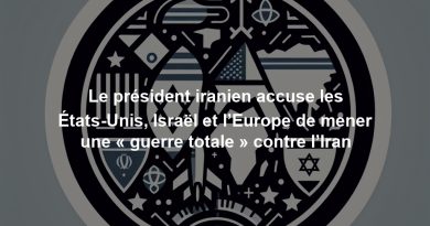 Le président iranien accuse les États-Unis, Israël et l’Europe de mener une « guerre totale » contre l’Iran