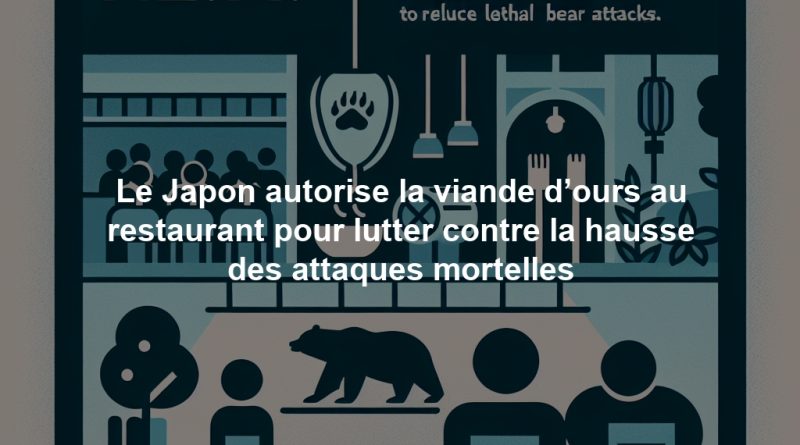Le Japon autorise la viande d’ours au restaurant pour lutter contre la hausse des attaques mortelles