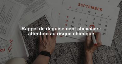 Rappel de déguisement chevalier : attention au risque chimique