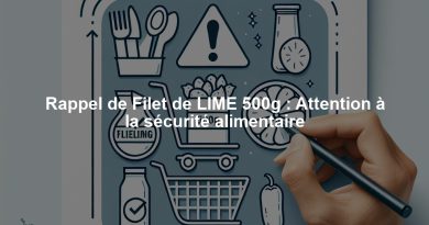 Rappel de Filet de LIME 500g : Attention à la sécurité alimentaire