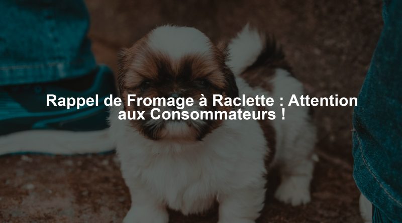 Rappel de Fromage à Raclette : Attention aux Consommateurs !