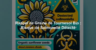 Rappel de Graine de Tournesol Bio : Risque de Salmonelle Détecté