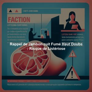 Rappel de Jambon cuit Fumé Haut Doubs : Risque de Listériose
