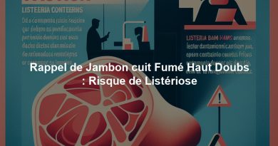 Rappel de Jambon cuit Fumé Haut Doubs : Risque de Listériose