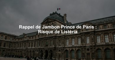 Rappel de Jambon Prince de Paris : Risque de Listéria