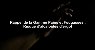 Rappel de la Gamme Pains et Fougasses : Risque d'alcaloïdes d'ergot