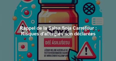 Rappel de la Salsa Soja Carrefour : Risques d'allergies non déclarées