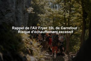 Rappel de l'Air Fryer 10L de Carrefour : Risque d'échauffement excessif