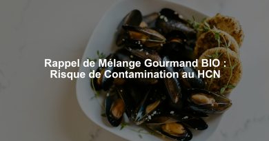 Rappel de Mélange Gourmand BIO : Risque de Contamination au HCN