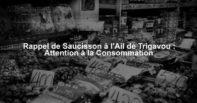 Rappel de Saucisson à l'Ail de Trigavou : Attention à la Consommation