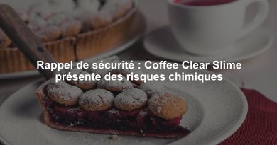 Rappel de sécurité : Coffee Clear Slime présente des risques chimiques