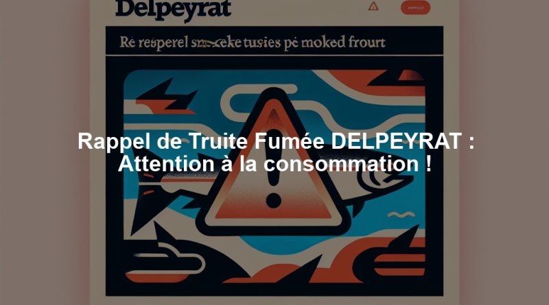 Rappel de Truite Fumée DELPEYRAT : Attention à la consommation !