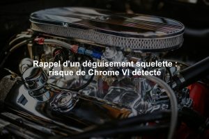 Rappel d'un déguisement squelette : risque de Chrome VI détecté