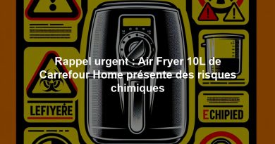 Rappel urgent : Air Fryer 10L de Carrefour Home présente des risques chimiques