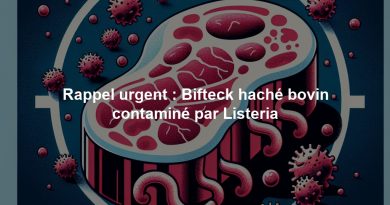 Rappel urgent : Bifteck haché bovin contaminé par Listeria