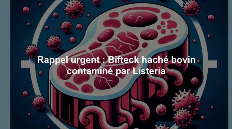 Rappel urgent : Bifteck haché bovin contaminé par Listeria