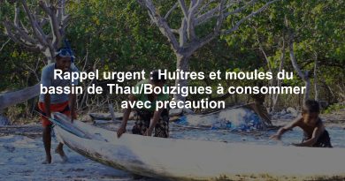Rappel urgent : Huîtres et moules du bassin de Thau/Bouzigues à consommer avec précaution