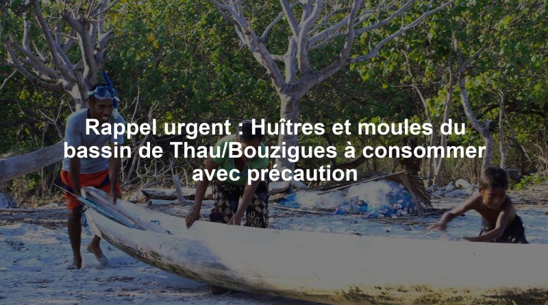 Rappel urgent : Huîtres et moules du bassin de Thau/Bouzigues à consommer avec précaution