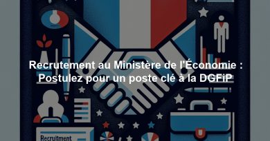 Recrutement au Ministère de l'Économie : Postulez pour un poste clé à la DGFiP