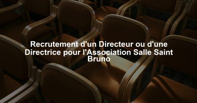 Recrutement d'un Directeur ou d'une Directrice pour l'Association Salle Saint Bruno