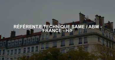 RÉFÉRENT.E TECHNIQUE SAME / ABM - FRANCE - H/F