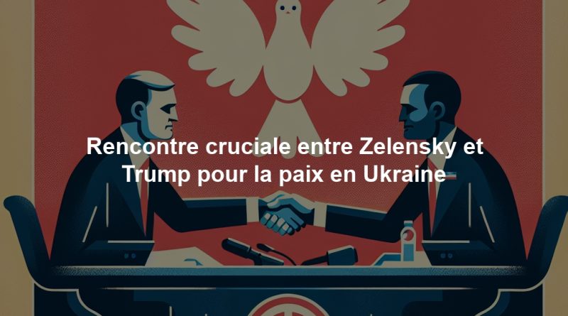 Rencontre cruciale entre Zelensky et Trump pour la paix en Ukraine