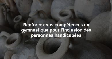 Renforcez vos compétences en gymnastique pour l'inclusion des personnes handicapées