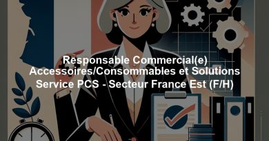Responsable Commercial(e) Accessoires/Consommables et Solutions Service PCS - Secteur France Est (F/H)
