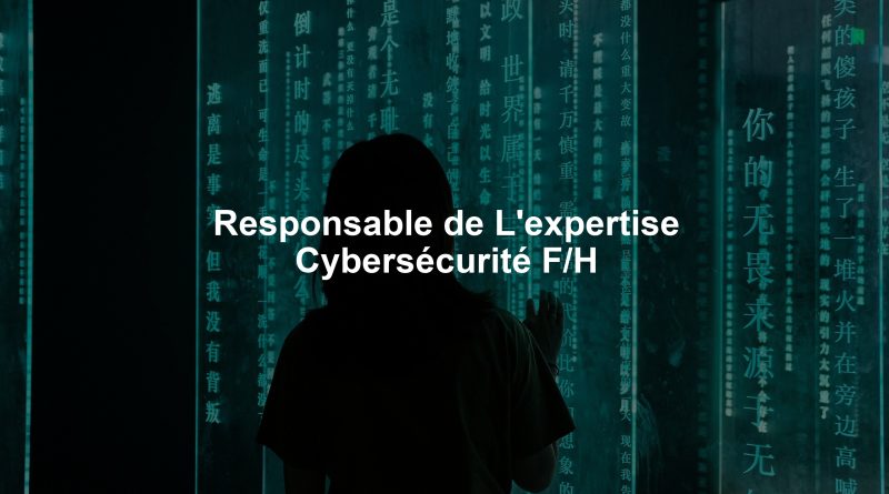 Responsable de L'expertise Cybersécurité F/H
