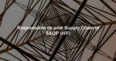 Responsable de pôle Supply Chain et S&OP (H/F)