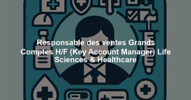 Responsable des ventes Grands Comptes H/F (Key Account Manager) Life Sciences & Healthcare
