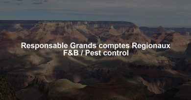 Responsable Grands comptes Regionaux F&B / Pest control