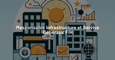 Responsable Infrastructure et Service Généraux F/H