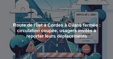 Route de l’Îlet à Cordes à Cilaos fermée : circulation coupée, usagers invités à reporter leurs déplacements