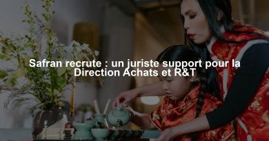 Safran recrute : un juriste support pour la Direction Achats et R&T