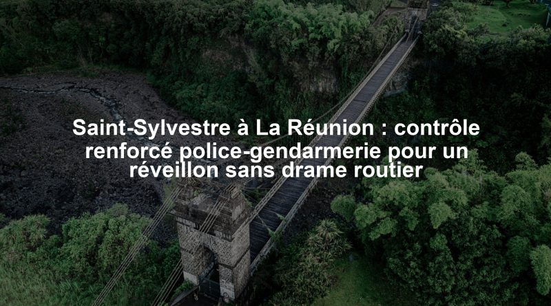 Saint-Sylvestre à La Réunion : contrôle renforcé police-gendarmerie pour un réveillon sans drame routier