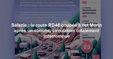 Salazie : la route RD48 coupée à Ilet Morin après un éboulis, circulation totalement interrompue