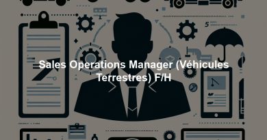 Sales Operations Manager (Véhicules Terrestres) F/H