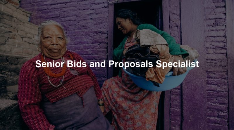 Senior Bids and Proposals Specialist