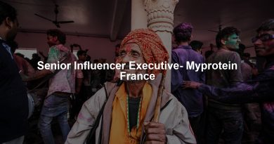 Senior Influencer Executive- Myprotein France