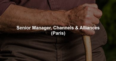 Senior Manager, Channels & Alliances (Paris)