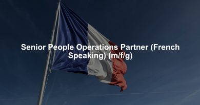 Senior People Operations Partner (French Speaking) (m/f/g)