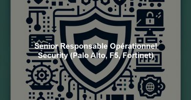 Senior Responsable Opérationnel Security (Palo Alto, F5, Fortinet)