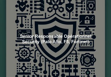 Senior Responsable Opérationnel Security (Palo Alto, F5, Fortinet)