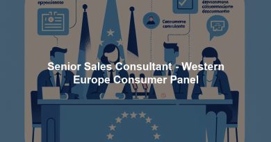 Senior Sales Consultant - Western Europe Consumer Panel