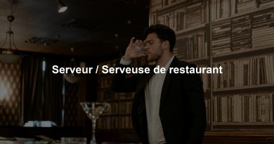 Serveur / Serveuse de restaurant