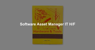 Software Asset Manager IT H/F