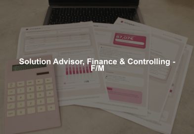 Solution Advisor, Finance & Controlling – F/M Solution Advisor, Finance & Controlling - F/M